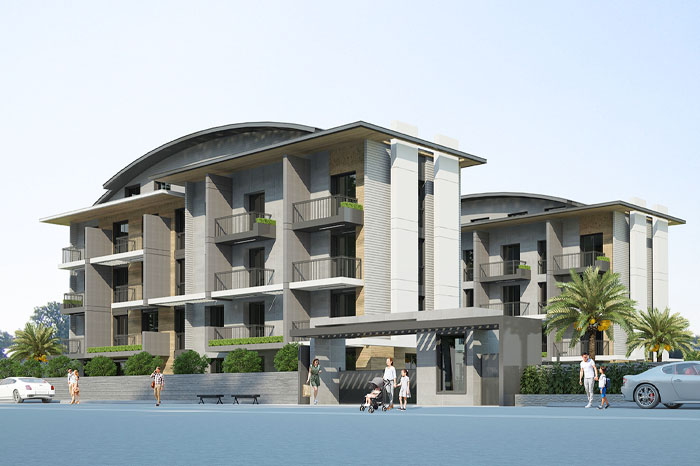 پروژه مجتمع مسکونی لارن لافت، ابنیه راه راشا