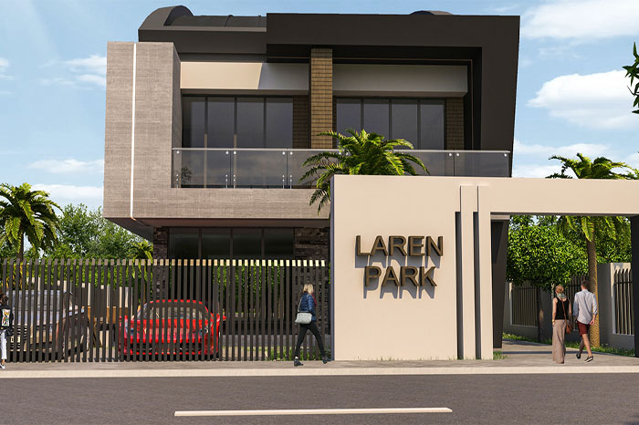 پروژه مجتمع مسکونی لارن پارک، ابنیه راه راشا